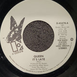 QUEEN ITS LATE  WHITE LABEL PROMO ELEKTRA E-45478 WLP SHORT & LONG VERSION WLP