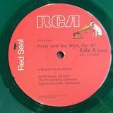 DAVID BOWIE NARRATES PROKOFIEV'S PETER AND THE WOLF GREEN VINYL RCA ARL1-2743