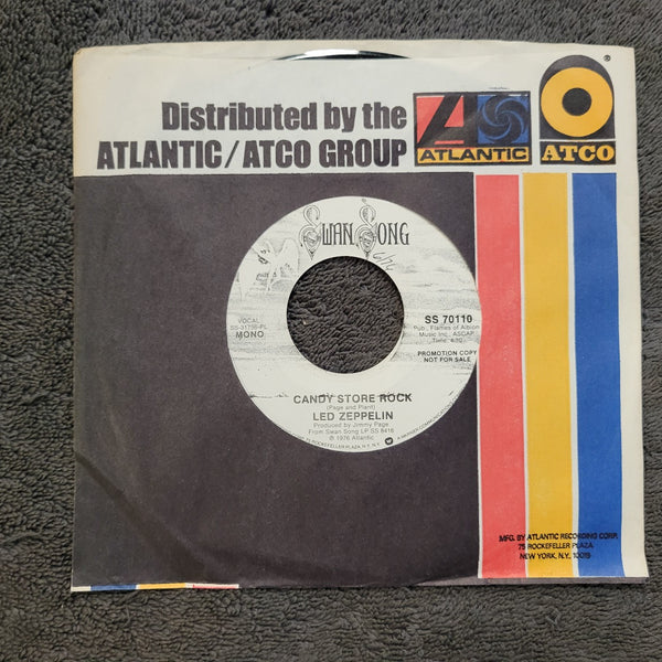 LED ZEPPELIN CANDY STORE ROCK WHITE LABEL PROMO MONO SS 70110 SWAN SONG