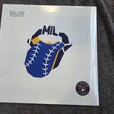 ROLLING STONES HACKNEY DIAMONDS WHITE VINYL MILWAUKEE BREWERS NEW SEALED LIMITED