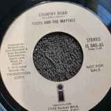 TOOTS AND THE MAYTALS COUNTRY ROAD WHITE LABEL PROMO MONO ISLAND IS-040-AM
