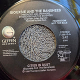 SIOUXSIE AND THE BANSHEES CITIES IN DUST PICTURE SLEEVE PROMO GEFFEN 7-28813