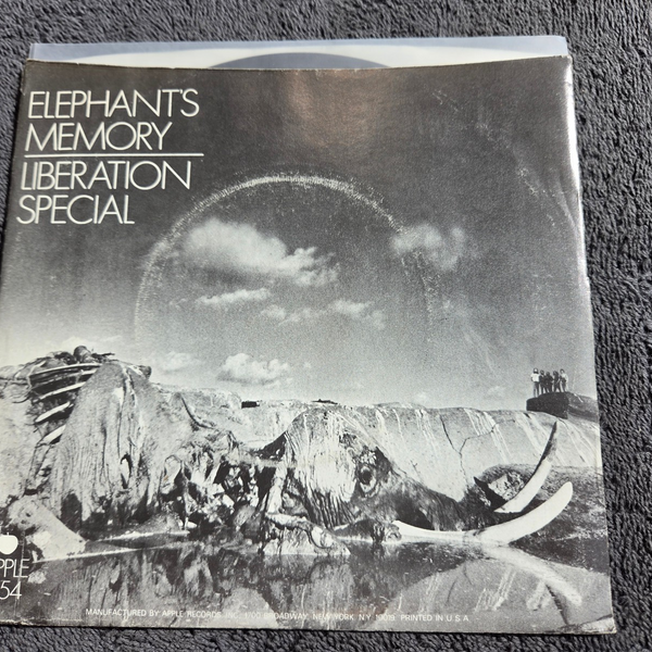 ELEPHANTS MEMORY LIBERATION SPECIAL APPLE 1854 PICTURE SLEEVE JOHN LENNON MONO