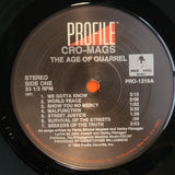 CRO MAGS THE AGE OF QUARREL CRO-MAGS SHRINK