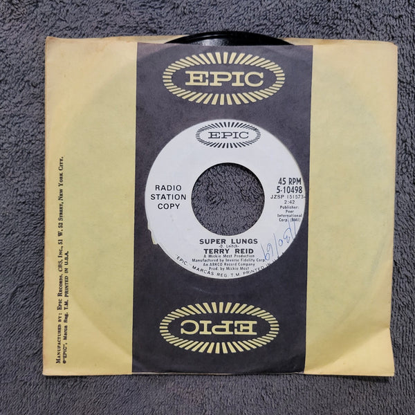 TERRY REID SUPER LUNGS WHITE LABEL PROMO WLP 7"
