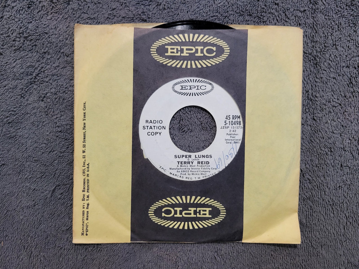 TERRY REID SUPER LUNGS WHITE LABEL PROMO WLP 7"