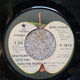 JOHN LENNON WHATEVER GETS YOU THRU THE NIGHT PROMO APPLE P-1874 MONO PRO 6969
