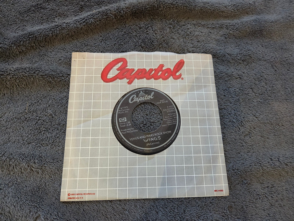 PAUL MCCARTNEY WINGS VENUS AND MARS ROCK SHOW PROMO MONO CAPITOL PRO-8261 P-4175