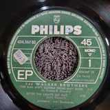 WALKER BROTHERS THE SUN AINT GONNA SHINE ANY MORE PS PICTURE SLEEVE IMPORT