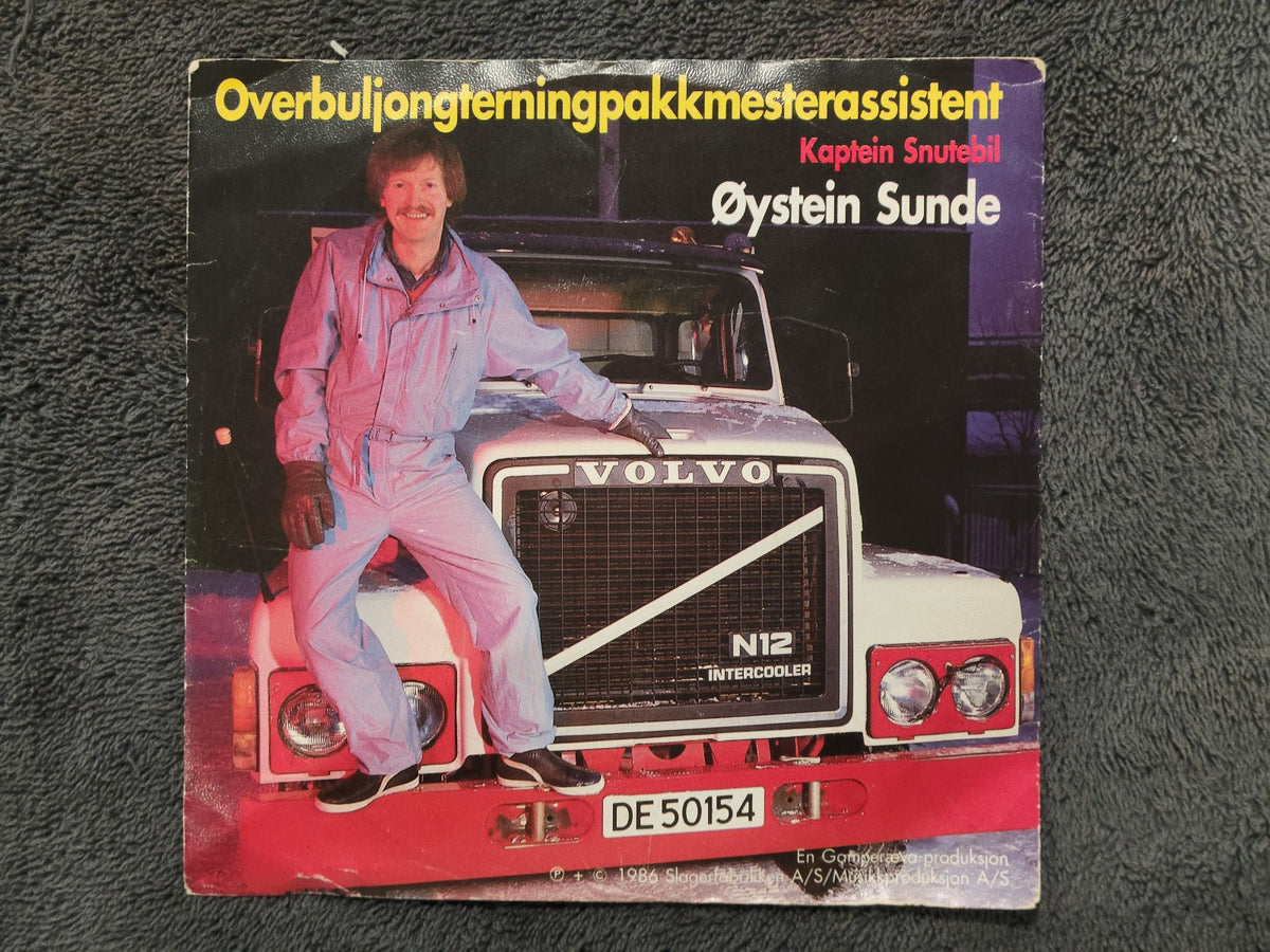 OYSTEIN SUNDE KAPTEIN SNUTEBIL NORWAY IMPORT PS PICTURE SLEEVE