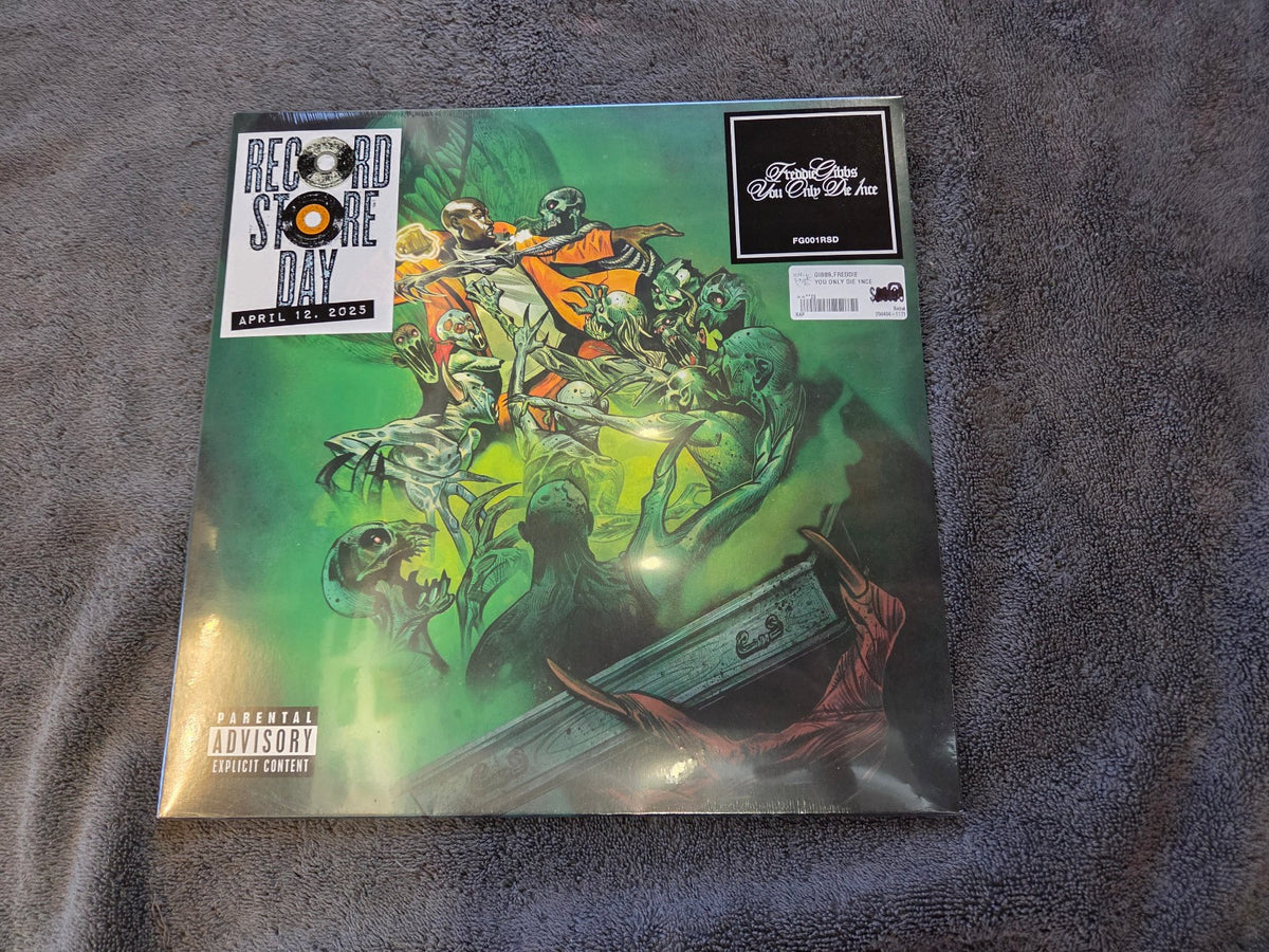 FREDDIE GIBBS YOU ONLY DIE 1NCE NEW SEALED RSD GREEN VINYL RECORD STORE DAY