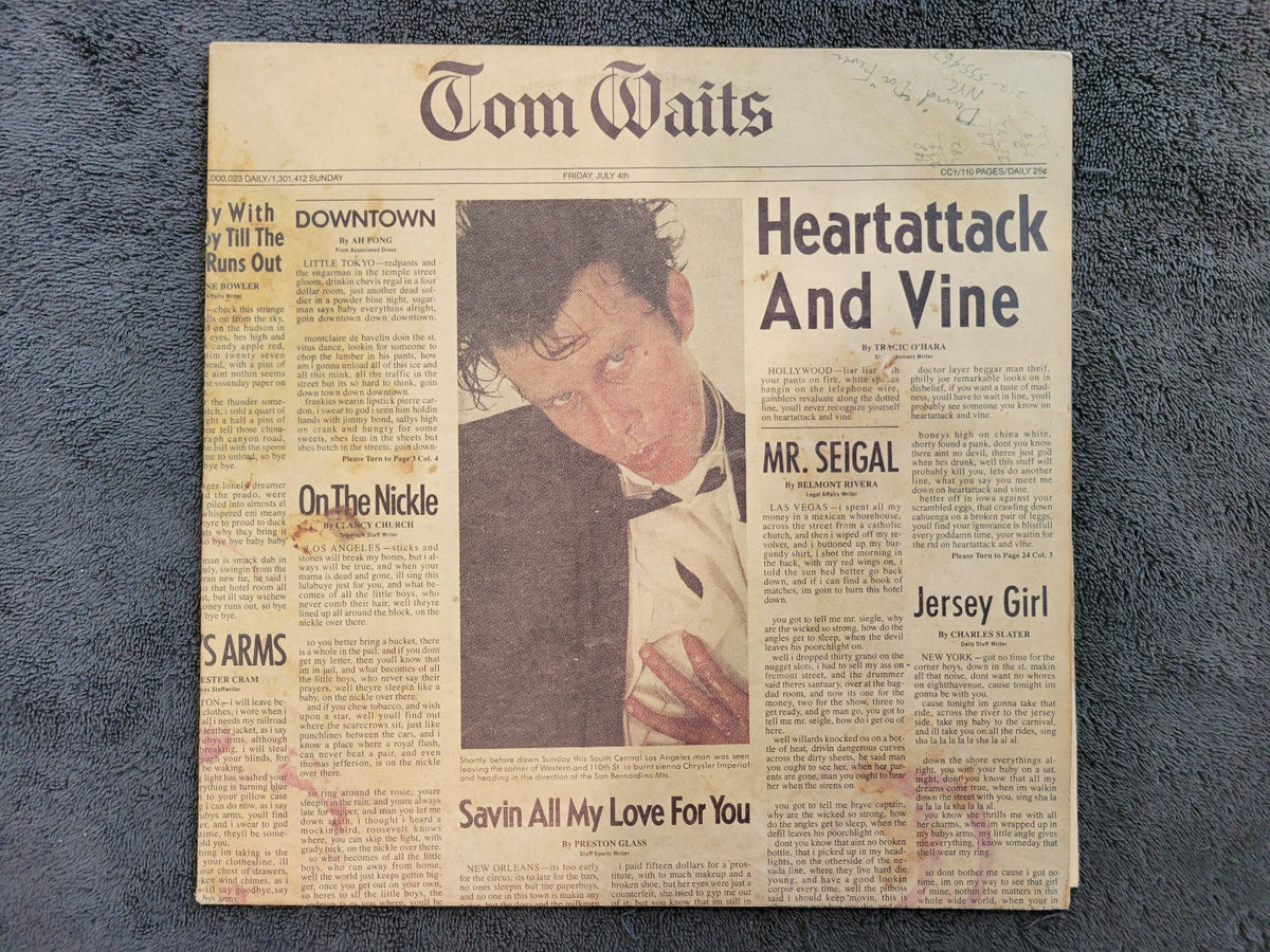 TOM WAITS HEARTATTACK AND VINE HEART ATTACK