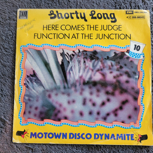 SHORTY LONG HERE COMES THE JUDGE IMPORT MOTOWN PS PICTURE SLEEVE