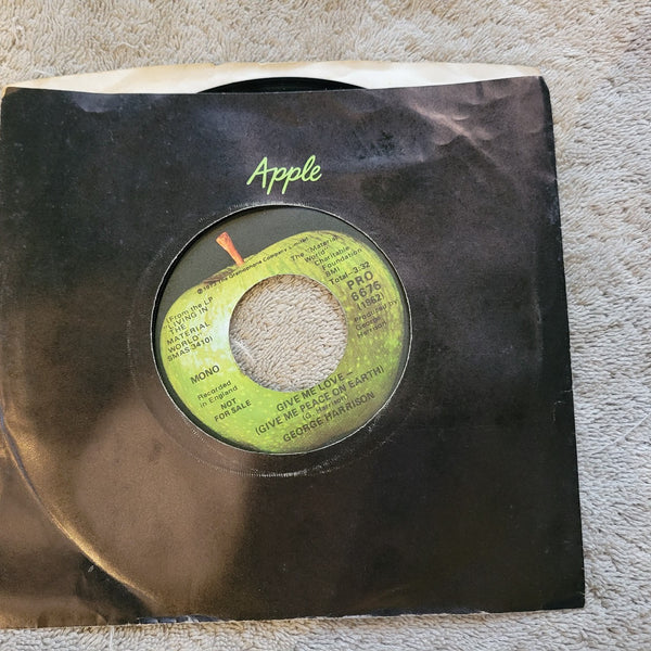 GEORGE HARRISON GIVE ME LOVE GIVE ME PEACE ON EARTH PROMO MONO APPLE PRO 6676