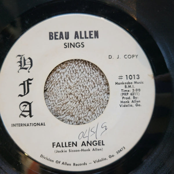BEAU ALLEN SINGS FALLEN ANGEL GEORGIA GROUND WHITE LABEL PROMO DJ COPY HFA 1016