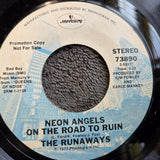 RUNAWAYS HEARTBEAT PROMO NEON ANGELS ON THE ROAD TO RUIN MECURY 73890