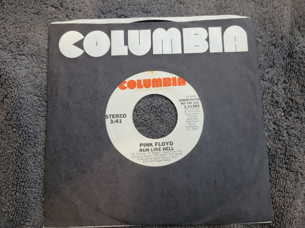 PINK FLOYD RUN LIKE HELL WHITE LABEL PROMO COLUMBIA 1-11265 WLP