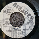 FRANK ZAPPA MOTHERS OF INVENTION CLETUS AWREETUS AWRIGHTUS MONO PROMO REP 1127