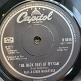 PAUL MCCARTNEY THE BACK SEAT OF MY CAR IMPORT SOLID CENTER HEART OF THE COUNTRY