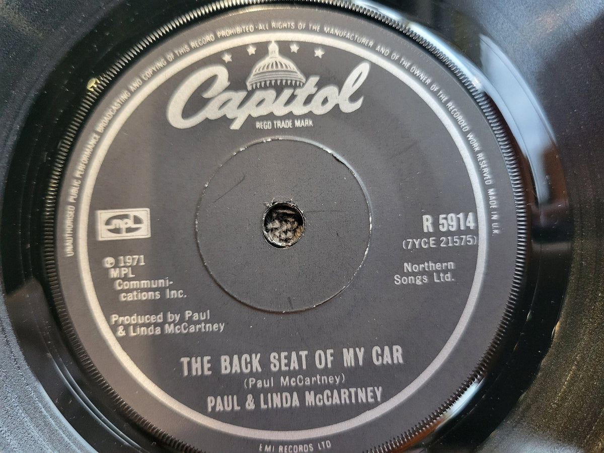 PAUL MCCARTNEY THE BACK SEAT OF MY CAR IMPORT SOLID CENTER HEART OF THE COUNTRY