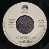 CURE WHY CAN'T I BE WITH YOU? WHITE LABEL PROMO PICTURE SLEEVE PS WLP