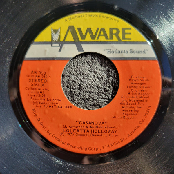 LOLEATTA HOLLOWAY CASANOVA ONLY A FEEL AWARE HOTLANTA SOUND