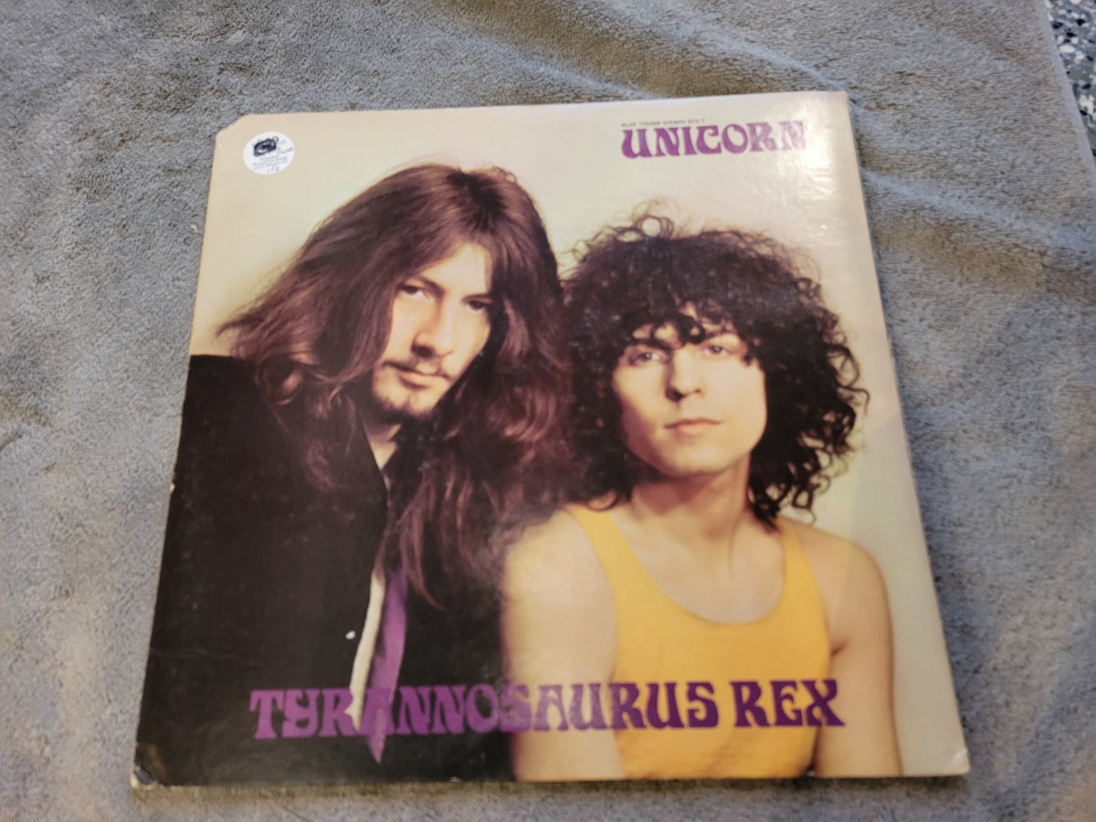 T REX TYRANNOSAURUS UNICORN BLUE THUMB GATEFOLD FIRST PRESSING MARC BOLAN BTS 7