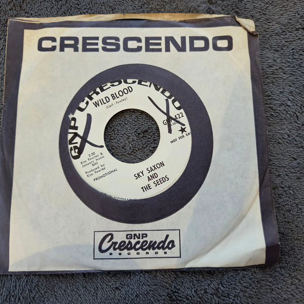 SKY SAXON & THE SEEDS WILD BLOOD WHITE LABEL PROMO CRESCENDO GNP 422 FALLIN OFF