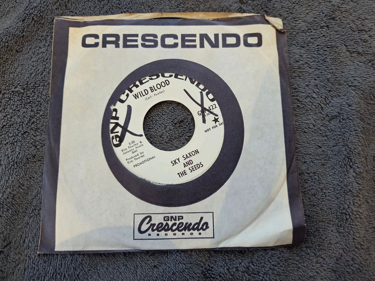 SKY SAXON & THE SEEDS WILD BLOOD WHITE LABEL PROMO CRESCENDO GNP 422 FALLIN OFF