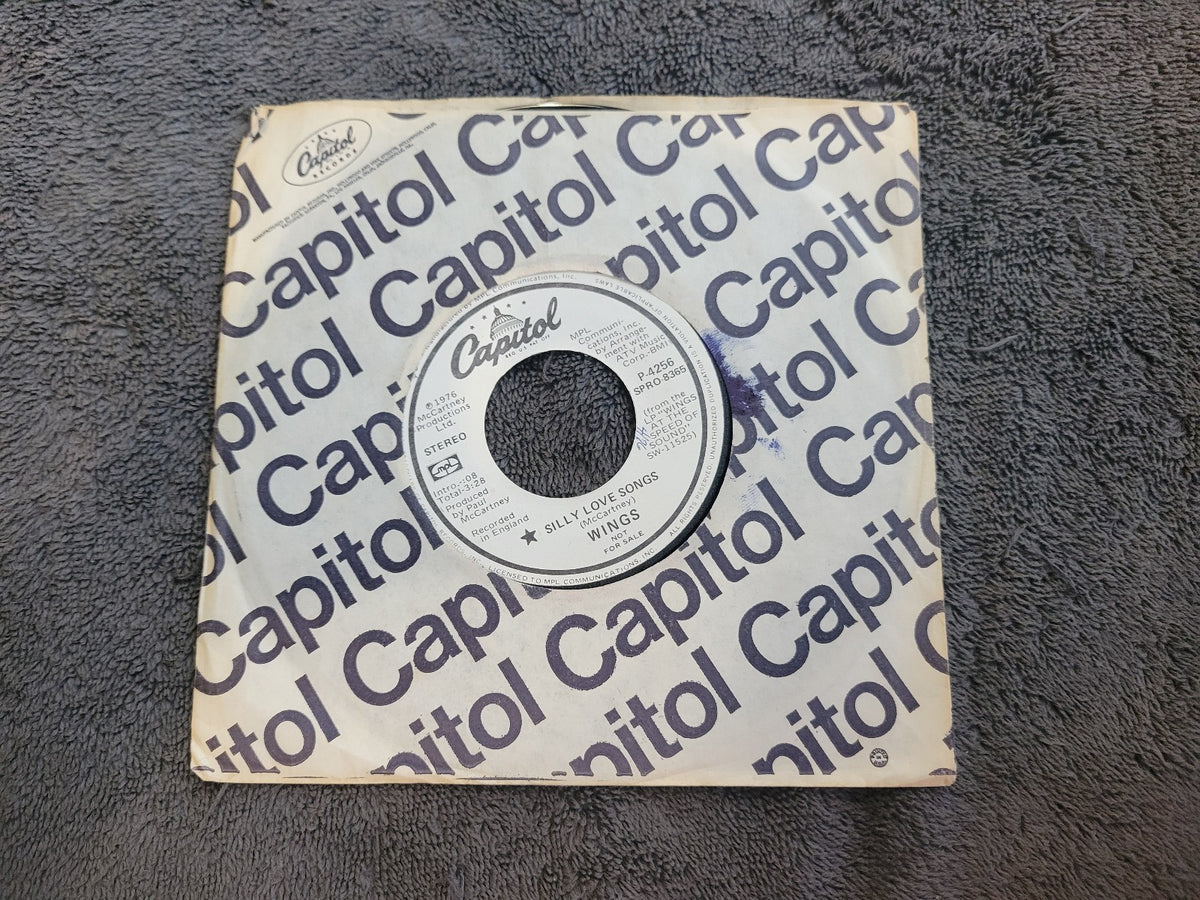 PAUL MCCARTNEY SILLY LOVE SONGS LONG SHORT VERSIONS WHITE LABEL PROMO P-4256