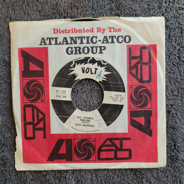 OTIS REDDING MY LOVERS PRAYER WLP VOLT WHITE LABEL PROMO