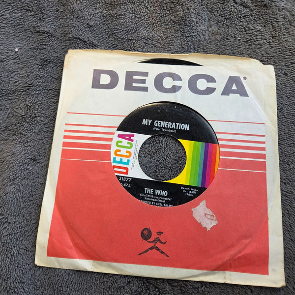 WHO MY GENERATION ON THE STREET DECCA 31877