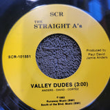 STRAIGHT A'S VALLEY DUDES PICTURE SLEEVE SCR-101551