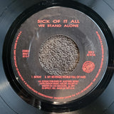 SICK OF IT ALL WE STAND ALONE LIMITED EDITION EP
