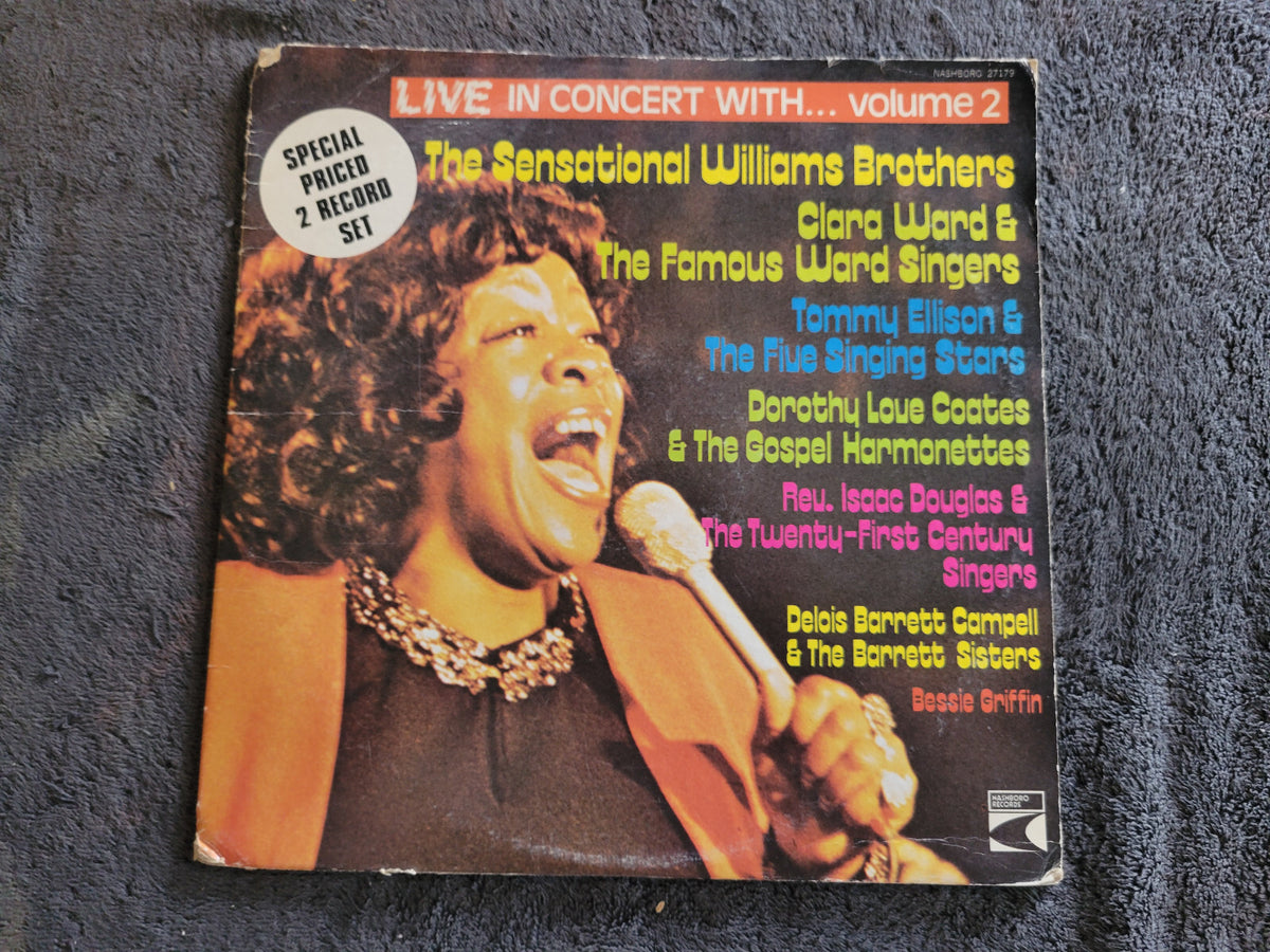 VARIOUS LIVE IN CONCERT WITH VOL 2 NASHBORO RECORDS SOUTHEN GOSPEL FUNK SOUL