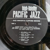 CLIFFORD BROWN JAZZ IMMORTAL FEATURING ZOOT SIMS PACIFIC JAZZ RECORDS