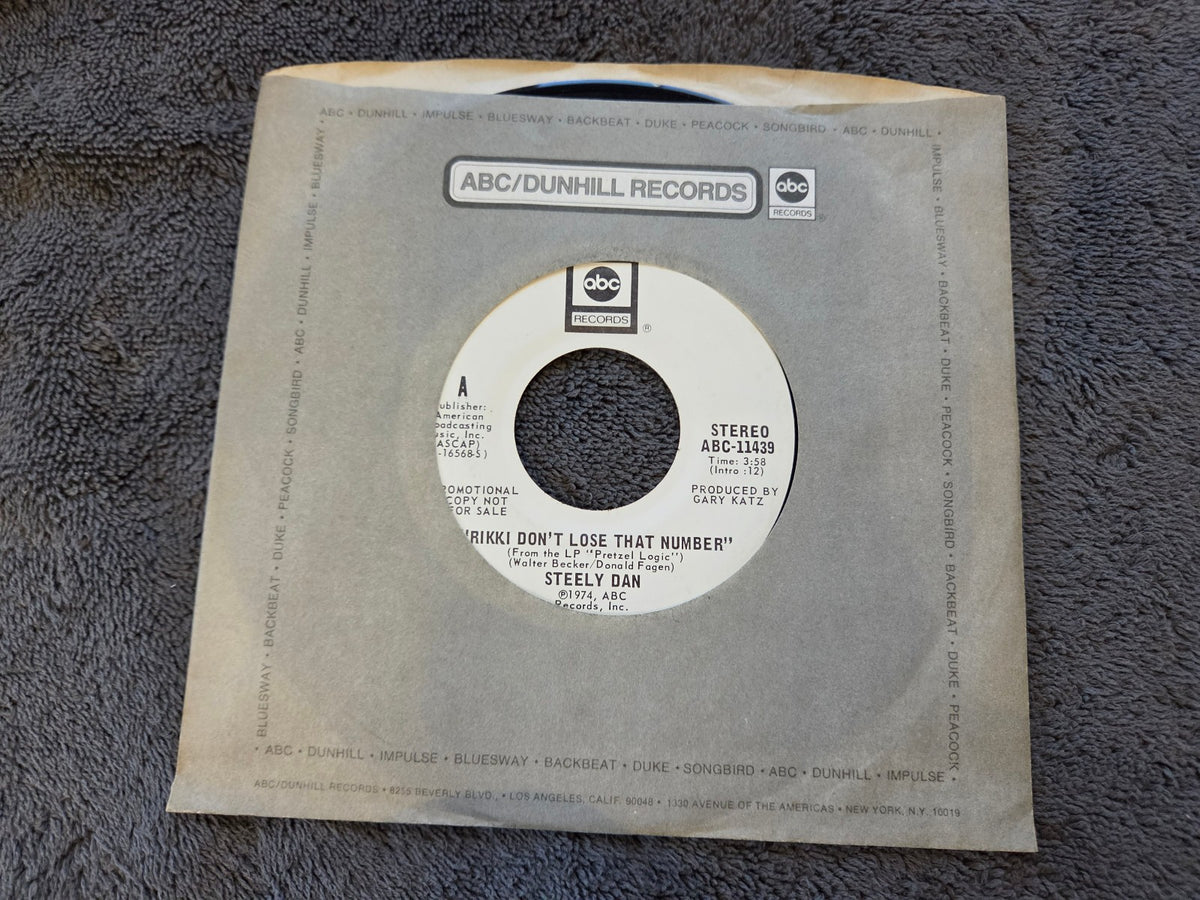 STEELY DAN RIKKI DONT LOSE THAT NUMBER WHITE LABEL PROMO WLP ABC-11439