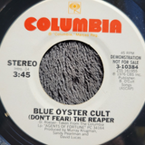 BLUE OYSTER CULT DONT FEAR THE REAPER WLP WHITE LABEL PROMO MONO