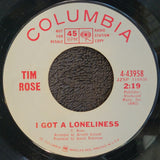 TIM ROSE I GOT A LONELINESS I'M GONNA BE STRONG WHITE LABEL PROMO WLP 4-43958