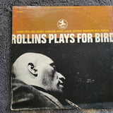 SONNY ROLLINS PLAYS FOR BIRD MAX ROACH KENNY DORHAM WADE LEGGE GREEN LABEL