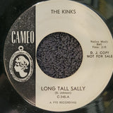 KINKS LONG TALL SALLY I TOOK MY BABY HOME WHITE LABEL PROMO WLP DJ COPY CAMEO