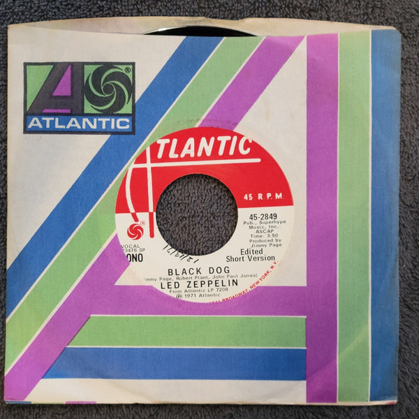 LED ZEPPELIN BLACK DOG WHITE LABEL PROMO MONO WLP