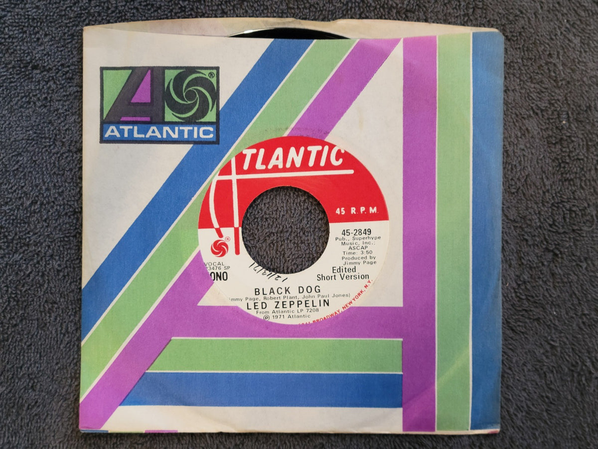 LED ZEPPELIN BLACK DOG WHITE LABEL PROMO MONO WLP