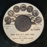FONTELLA BASS DON'T MESS UP A GOOD THING WHITE LABEL PROMO WLP DJ COPY CHECKER