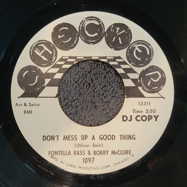 FONTELLA BASS DON'T MESS UP A GOOD THING WHITE LABEL PROMO WLP DJ COPY CHECKER