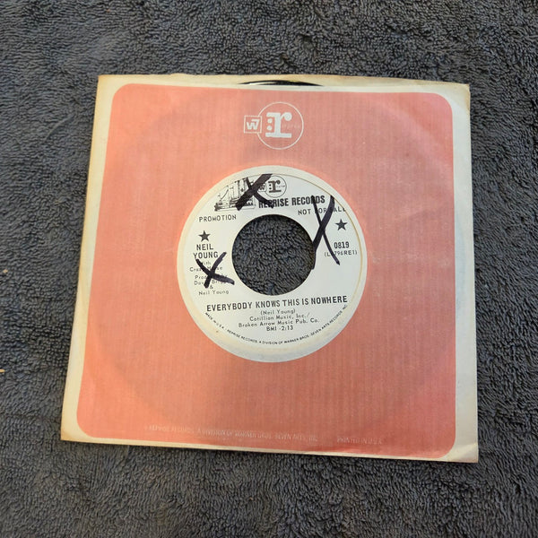 NEIL YOUNG EVERYBODY KNOWS THIS IS NOWHERE WHITE LABEL PROMO MONO REPRISE 0819