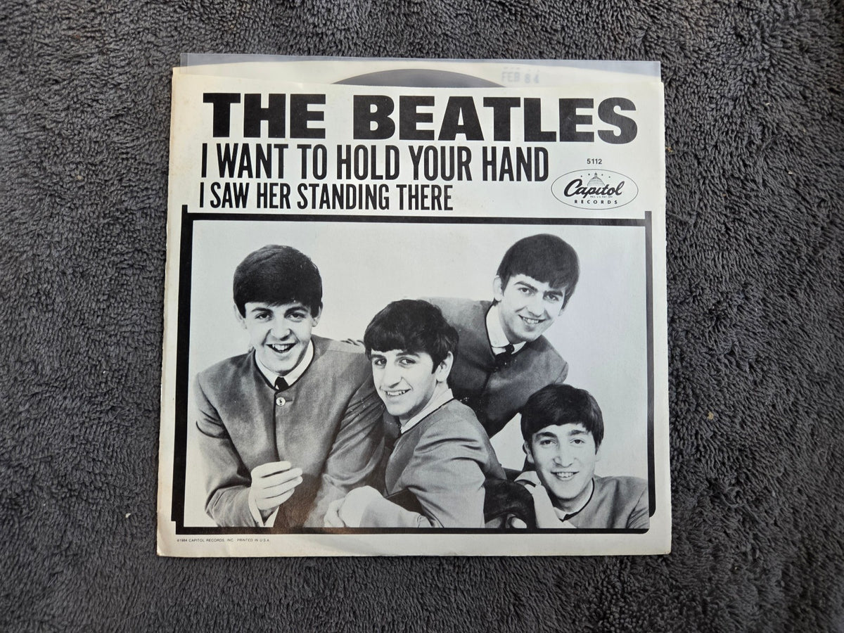 BEATLES I WANT TO HOLD YOUR HAND PROMO I SAW HER STANDING THERE 7-PRO-9076