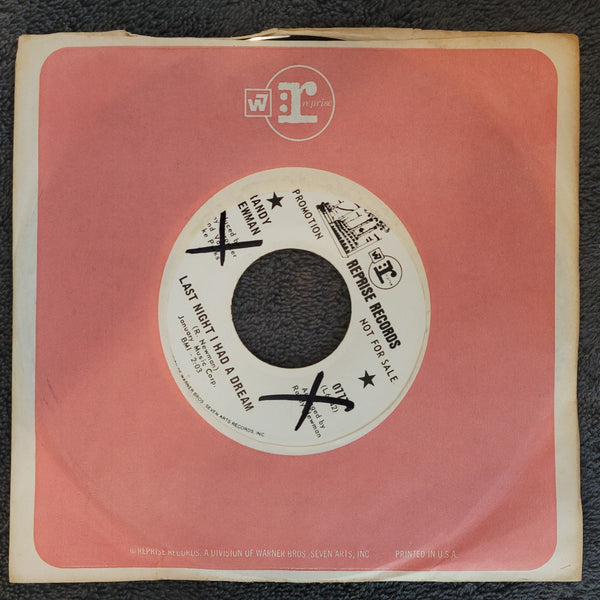 RANDY NEWMAN LAST NIGHT I HAD A DREAM I THINK HE'S HIDING WLP WHITE LABEL PROMO