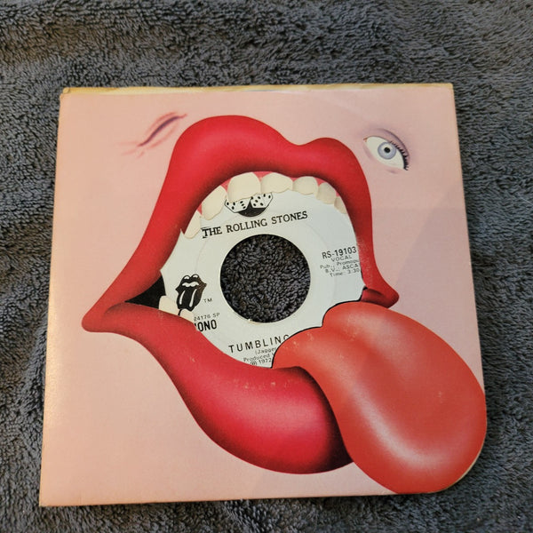 ROLLING STONES TUMBLING DICE  WHITE LABEL PROMO MONO RS-19103