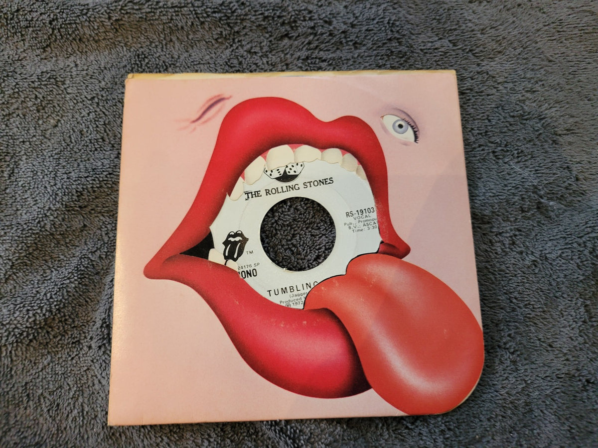 ROLLING STONES TUMBLING DICE  WHITE LABEL PROMO MONO RS-19103